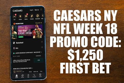 Here is the best Caesars Sportsbook NY promo code for NFL .